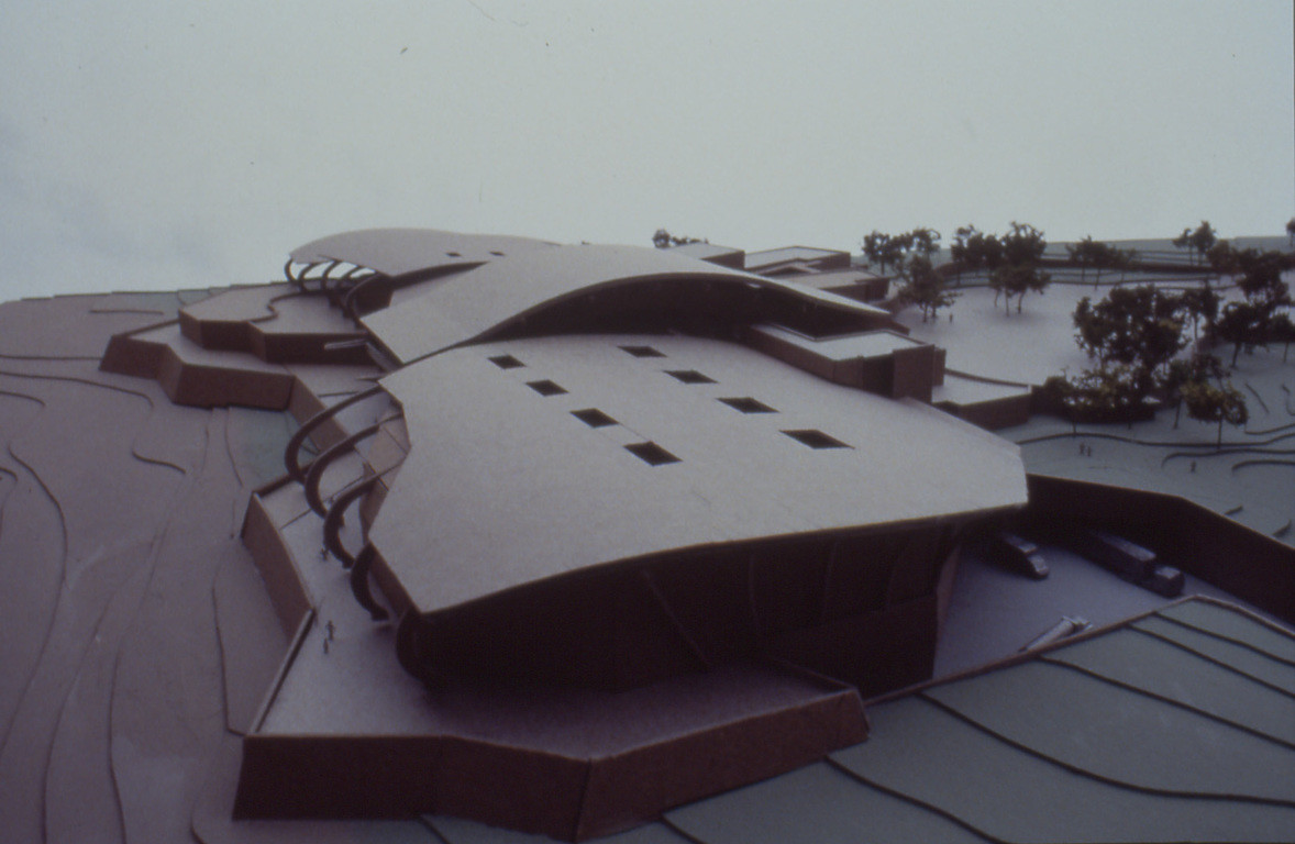 初步設計之建築研究模型(1:400)台灣水域館和珊瑚王國